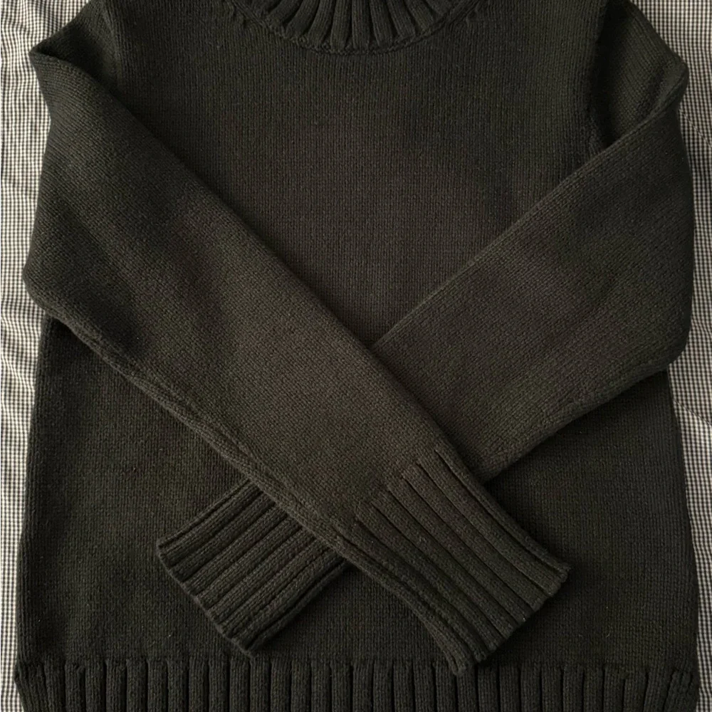 J.CREW COTTON BLACK TURTLENECK SWEATER - Picture 3 of 10